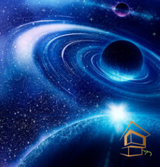 Натяжной потолок с фотопечатью Космос 024