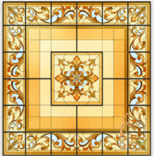 Натяжной потолок с фотопечатью Витражи 019 -  -