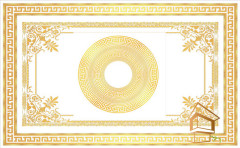 Натяжной потолок с фотопечатью орнаменты и узоры 102