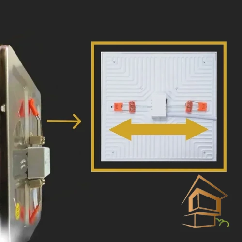 LED панель квадрат UNIVERSAL потолочный для натяжных и подвесных потолков,  8W, 4200к, 640ЛМ, D115*50-80*30 - UTT00004377 - UTT00004377