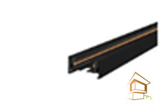 Однофазный шинопровод ART 220V черный, 2000x34x19мм