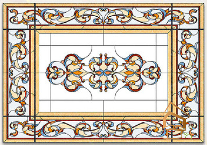 Натяжной потолок с фотопечатью Витражи 020 -  - 