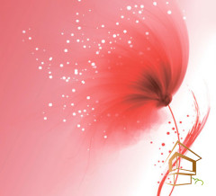 Натяжной потолок с фотопечатью Цветы 331