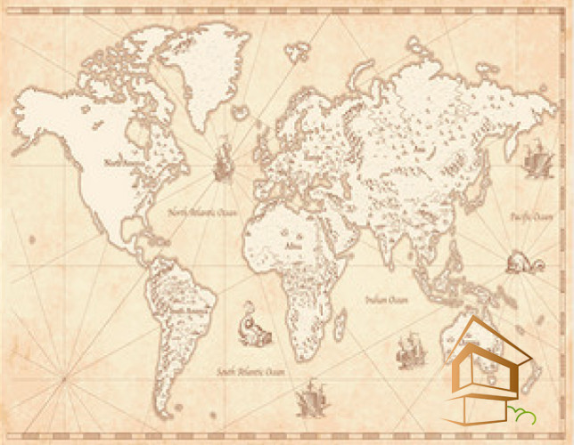 Натяжной потолок с фотопечатью Карты 009 -  - 