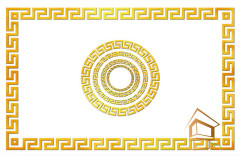 Натяжной потолок с фотопечатью орнаменты и узоры 104