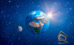 Натяжной потолок с фотопечатью Космос 127