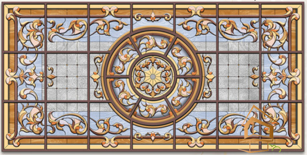 Натяжной потолок с фотопечатью Витражи 022 -  - 