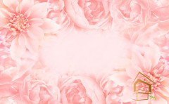 Натяжной потолок с фотопечатью Цветы 223