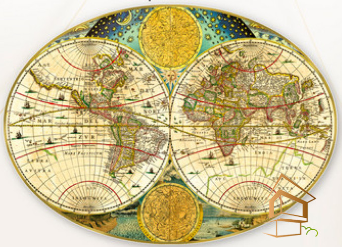 Натяжной потолок с фотопечатью Карты 011 -  - 