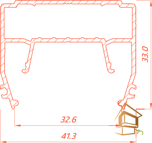 Профиль для натяжных потолков Flexy LINE 30M для световых линий, 2 м