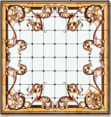 Натяжной потолок с фотопечатью Витражи 024