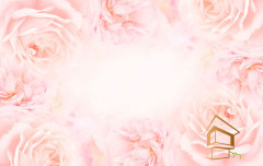 Натяжной потолок с фотопечатью Цветы 225