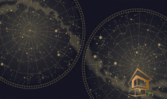 Натяжной потолок с фотопечатью Карты 013