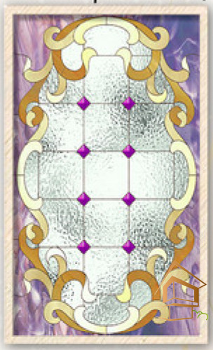 Натяжной потолок с фотопечатью Витражи 004 -  - 