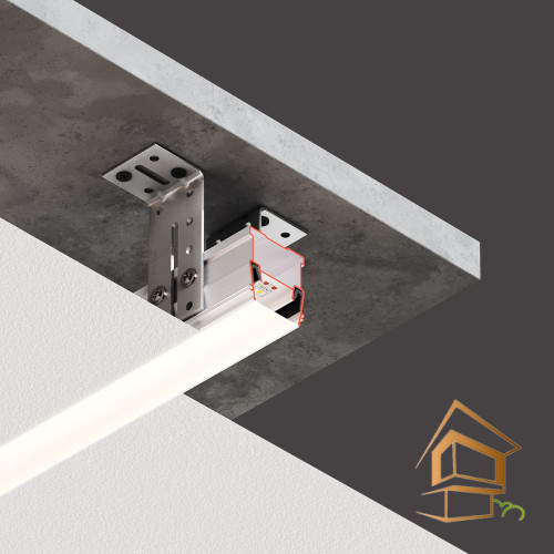 Профиль для натяжных потолков Flexy LINE 30 для световых линий, 2 м