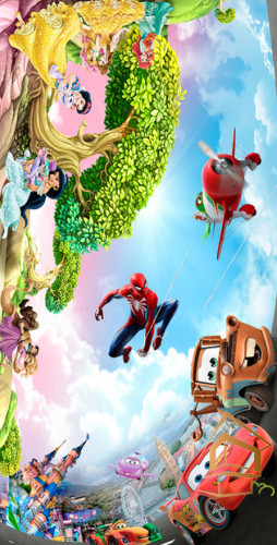 Натяжной потолок с фотопечатью Детский ART 071 - -