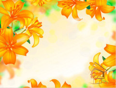 Натяжной потолок с фотопечатью Цветы 128