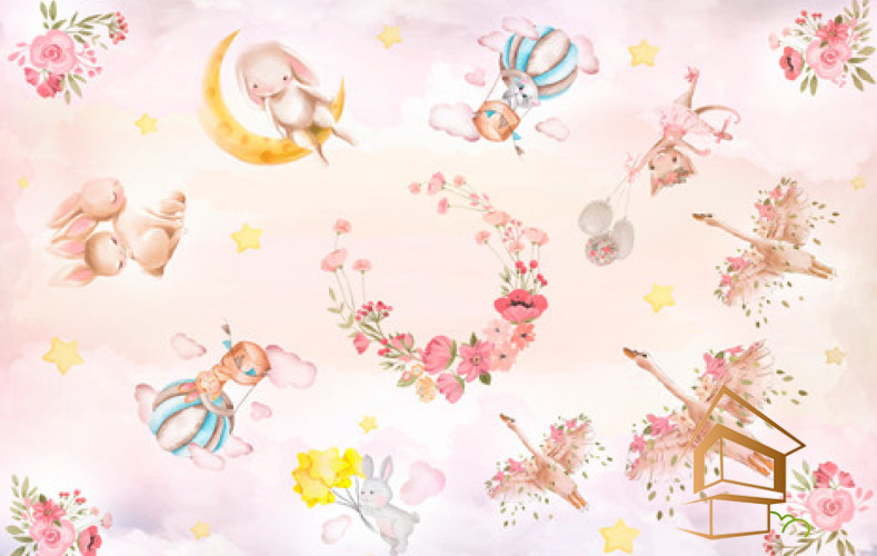 Натяжной потолок с фотопечатью Детский ART 073 - -