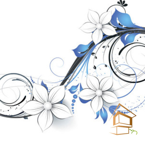 Натяжной потолок с фотопечатью Цветы 339 -  - 