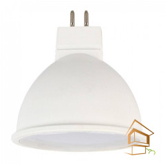 Светодиодная лампа потолочная для натяжных и подвесных потолков MR16 10W 220V GU5,3 4200К матовое стекло