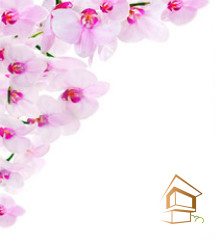 Натяжной потолок с фотопечатью Цветы 012