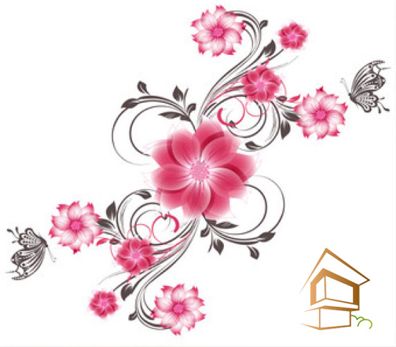 Натяжной потолок с фотопечатью Цветы 340 -  - 