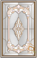 Натяжной потолок с фотопечатью Витражи 030