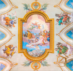 Натяжной потолок с фотопечатью Фрески, своды 100