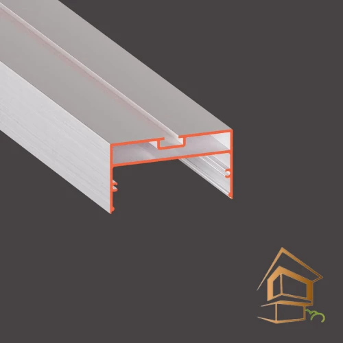 Профиль для натяжных потолков Flexy SVET 50 для накладных/подвесных свет линий не крашенный 2.0 м