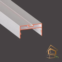 Профиль для натяжных потолков Flexy SVET 50 для накладных/подвесных свет линий не крашенный 2.0 м