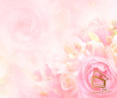 Натяжной потолок с фотопечатью Цветы 232