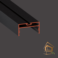 Профиль для натяжных потолков Flexy SVET 50 для накладных/подвесных свет линий черный муар 2.0 м