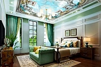 | Каталог арт дизайн для натяжных потолков онлайн, Фото дизайнов натяжных потолков Фрески, своды