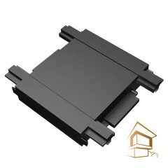 | EKS, Освещение для натяжных потолков CLARUS Коннектор прямой 48V для магнитного ультратонкого шинопровода, черный