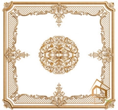 | Натяжной потолок с фотопечатью орнаменты и узоры, Натяжной потолок узоры Натяжной потолок с фотопечатью орнаменты и узоры 016