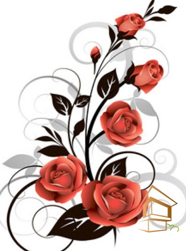 | натяжной потолок, фотопечать, цветы, интерьер, уют Натяжной потолок с фотопечатью Цветы 344 -  - 