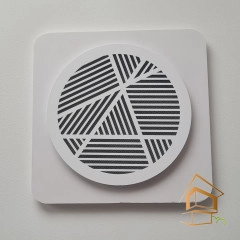 | Ревизионные решетки, Ревизионные решетки для вентиляции Решетка вентиляционная магнитная круглая D 125 мм, белая, вид 1