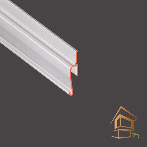 | профиль для натяжных потолков, стеновой профиль, Flexy EURO 02, гарпунная система, некрашеный профиль, 2 метра Профиль для натяжных потолков Flexy EURO 02 теневой, не крашенный 2.0 м