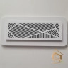 | вентиляционная решётка, магнитная решётка, решётка 204х60, белая вентиляционная решётка Решетка вентиляционная магнитная прямоугольная 204х60, белая, вид 1