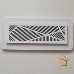 | Ревизионные решетки, Ревизионные решетки для вентиляции Решетка вентиляционная магнитная прямоугольная 204х60, белая, вид 1