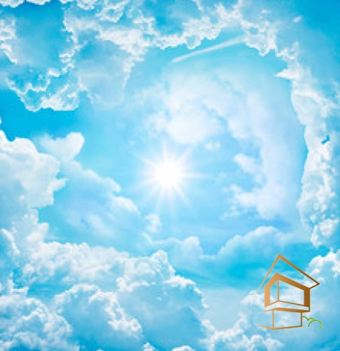 | натяжной потолок, фотопечать, небо, интерьер, уют Натяжной потолок с фотопечатью Небо 005 - 5 - 5