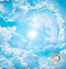 | Натяжной потолок с фотопечатью небо, Натяжной потолок небо Натяжной потолок с фотопечатью Небо 005