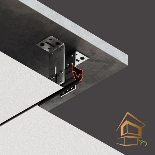 | профиль для натяжных потолков, разделительный профиль, теневой профиль, Flexy EURO 04, некрашеный профиль, длина 2 м Профиль для натяжных потолков Flexy EURO 04 разделительный, теневой не крашенный 2 м