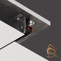 | Теневой профиль, Теневой профиль для натяжного потолка Профиль для натяжных потолков Flexy EURO 04 разделительный, теневой не крашенный 2 м