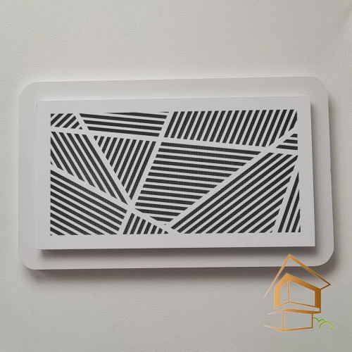 | вентиляционная решётка, магнитная решётка, решётка 200х100, белая решётка Решетка вентиляционная магнитная прямоугольная 200х100, белая, вид 1
