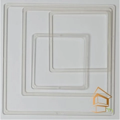 | Термокольца для натяжных потолков, квадраты для натяжных потолков Квадрат протекторный 130х130, 140х140, 150х150, 155х155, 160х160 мм