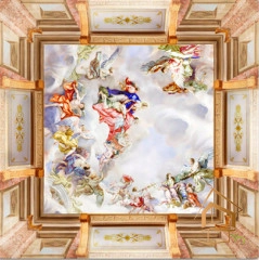 | Натяжной потолок с фотопечатью фрески, своды, Натяжной потолок фрески Натяжной потолок с фотопечатью Фрески, своды 007