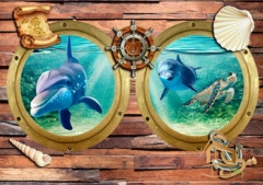 | Натяжной потолок с фотопечатью подводный мир, Натяжной потолок море Натяжной потолок с фотопечатью Подводный мир 027