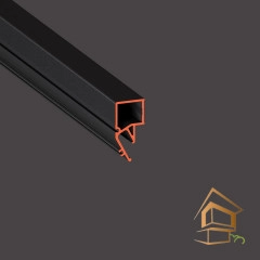 | профиль для натяжных потолков, Flexy GARDINA2 05, двухрядный профиль, белый профиль, гарпунная система, установка подсветки Профиль для натяжных потолков Flexy конструкционный EURO 06 теневой, черный муар 2.0 м