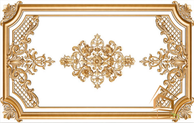 | натяжной потолок, фотопечать, орнаменты, узоры, интерьер, качество, установка, цена Натяжной потолок с фотопечатью орнаменты и узоры 022 - -